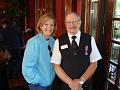 Ruth & Paul the doorman at the Crescent Hotel